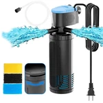 Aquamiracle 225GPH Internal Aquarium Filter, 3-STAGE Fish Tank With Du.... Fixed Price $37.93.