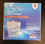 Zuqqony Aquarium Water Filter Cartridges. 12 Pk/(small) For Whisper 3I. Fixed Price $18.40.
