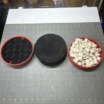 Fluval FX4 FX6 Half Red Media Baskets With Filters And Lot. Fixed Price $30.00.