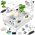 Gozilla Small Turtle Kit(tank+lamp+filter), Acrylic Aquarium Starter. Fixed Price $65.67.