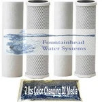 Standard 2.5X10" Carbon Block Sediment Water Filters Lbs Color Changing. Fixed Price $65.35.