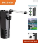 Magi Mini Aquarium Filter Effective Biological Filtration For 2-5 Gallon Tanks. Fixed Price $18.99.