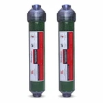 Liquagen 2 Pack Inline Di Filter 1/4" Canisters Zero Tds Resin. Fixed Price $49.99.