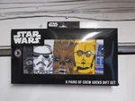 (5) Pack Of Star Wars Crew Length Socks (sz 6-12) Nwt Character Set Awesome!. Fixed Price $19.99.