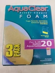 Aquaclear 20-GALLON Foam Inserts,white, 3-PACK, A1390. Fixed Price $12.47.