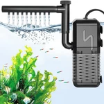 Aqqa Aquarium Filter, Submersible Power Fish Tank S(158GPH-6W), Black. Fixed Price $27.99.