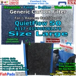 For Aqueon Quietflow 50,6117,015905060820 Water Pump Filter Compatible Carbonpad. Fixed Price $21.98.