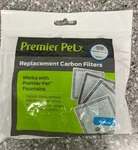 New Premier Pet Replacement Carbon Filters For Fountains 4 Pack. Fixed Price $6.25.