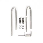 Landen 304 Stainless Steel Lily Pipes Clamps For Rimless Glass Aquarium Inflow. Fixed Price $76.30.