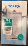Top Fin Pf-s Small Filter Cartridge 6 Count New Unopen But Box Damaged(varies). Fixed Price $12.99.