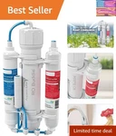 Efficient 3-STAGE Reverse Osmosis System 75 Gallons Per Day For Aquatic Growth. Fixed Price $119.48.