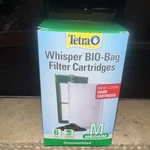 Tetra Whisper Bio-bag Cartridge Unassembled Medium 6-PACK New Aquarium Fish. Fixed Price $6.00.