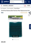 (pack Of 6) Tetra Pond Replacement Pad Set For Submersible Flat Box Filters. Fixed Price $34.99.