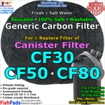 For Aquarium Canister Filter CF30,CF50,CF80 Fish Water Tank Compatible Carbonpad. Fixed Price $24.98.