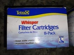 Tetra Whisper Disposable Filter Cartridges Unassembled Large 7 Pack. Fixed Price $16.99.