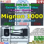For Azoo Mignon 1000 External Filter Cartridge AZ13115,AZ16047 Compatible. Fixed Price $17.95.