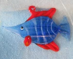 Italian Art Glass Cobalt Blue Ornament Fish Tank Aquarium Float Decoration. Fixed Price $11.03.