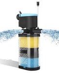 Aquamiracle Filter 3-STAGE For 10-40 Gal Aquarium, Black, Blue. Fixed Price $26.95.