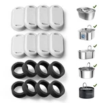 Petlibro 8 Packs Replacement For Stainless Steel Fountain, White. Fixed Price $30.29.