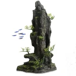 Saim Fish Tank Decorations, 14.4'' Tall Mountain View Stone Aquarium Ornament.... Fixed Price $43.70.