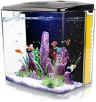 Freesea 1.4 Gallon Aquarium Square Starter Kits W/ Led Betta Fish Tank. Fixed Price $65.00.