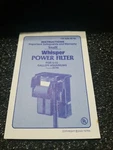 2000 Tetra Whisperer Power Filter #25798 Instruction Booklet. Fixed Price $5.99.