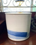 Gorgeous Porcelain Legend Of Asia B&w Brush Stroke Large Canister W/lid!. Fixed Price $145.00.
