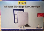 Tetra Whisper Bio-bag Filter Cartridges Unassembled Large 12 Pack New In Box. Fixed Price $18.00.