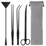 Liveek Aquarium Aquascape Tools Kit, 4 Anti-rust Aquatic 12.5IN, Black. Fixed Price $14.76.