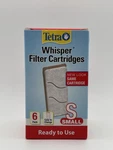 Tetra Whisper Filter Cartridges "s" Small 6-PACK For 1-3 Fish Aquarium Carbon. Fixed Price $11.04.