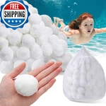 Zubebe 12.3 Lbs Pool Filter Media Balls Fiber For Swimming. Fixed Price $116.36.