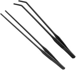 2PCS Aquarium Tweezers Stainless Steel Straight And Curved 10.6"/BLACK. Fixed Price $8.76.