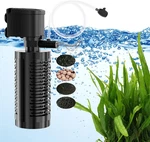 Aquamiracle True 4-STAGE Fish Filter, In-tank Submersible Aquarium. Fixed Price $47.60.