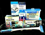 9 Pc. Lot Aquarium Tank Care & Maintenance Supplies Filters Heater Pump New/euc. Fixed Price $42.50.