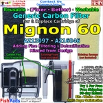 For Azoo Mignon Power Filter Cartridge AZ13097,AZ16046 Compatible Carbon Pads. Fixed Price $19.95.