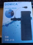 Domica Internal Aquarium Filter With Aeration System 100GPH 5W Power Nib. Fixed Price $15.99.