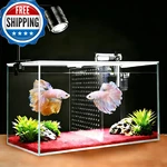 Ipriro Fish Tank, 3 Gallon Ultra-clear Glass Aquarium, With Separator Plate. Fixed Price $80.66.