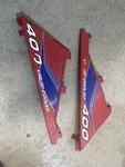 1995 Polaris 400L 2X4 Red Plastic Gas Fuel Tank Side Covers Panels 1994 1996. Fixed Price $95.00.