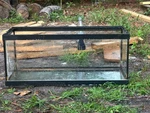 Aqueon Standard Glass 20 Gallon Long Aquarium Tank, Black Trim. Fixed Price $50.00.