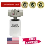Polished Filter Assembly With 10 Micron Rating And Two Gauge Ports For Precision. Fixed Price $54.99.