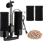 Aquarium Sponge Water Filter, Power Driven Double Biochemical Quiet Subm. Fixed Price $59.97.