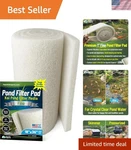 Fine White Filter Media For Koi Ponds - Reusable 18" X 36" Durable Pads. Fixed Price $79.19.