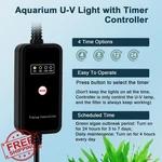Hygger Aquarium Uv Filter, Submersible Pump, Green Water. Fixed Price $71.99.