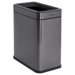 Rubbermaid Stainless Steel Wastebasket, Slim Open-top Bin, 2.6 Gallons(open Box). Fixed Price $21.73.