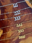 Custom Angel Number Necklace Waterproof & Tarnish Resistant 18K Gold Plated. Fixed Price $9.99.