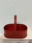 Vintage Utility Basket Made From Powder Coated Steel Country Red. Fixed Price $49.99.