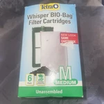 Tetra Whisper Bio-bag Filter Cartridges Medium 6PK Unassembled. Fixed Price $12.24.