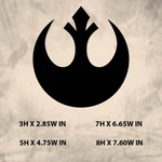 Star Wars Rebel Alliance Vinyl Sticker Decal For Window,laptop, Any Hard Surface. Fixed Price $5.99.