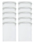 Lltgmv 10 Pcs Aquarium Filter Media Bags - Reusable Mesh (6" X 4") White. Fixed Price $8.12.