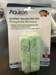 Aqueon Phosphate Remover Pads For Quietflow Led Pro Aquarium Filter 4 Count. Fixed Price $9.50.